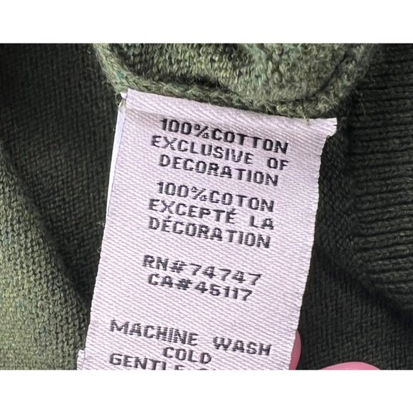 Bob Timberlake Men's V Neck Sweater size XXL Cotton Pullover Green - Picture 4 of 6